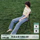 ONLY夏季凉感冰氧酷高腰显瘦直筒裤牛仔裤女|124232025 J33 350水洗牛仔蓝 M (165) M裤长减短（卡码拍大）