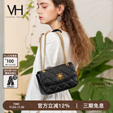 VANESSA HOGAN VH女包茵然软包系列复古太阳神斜挎包菱格链条腋下包小众单肩包