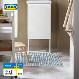 宜家（IKEA）BARRSLOJA巴斯洛加浴室地垫防滑吸水脚垫家用卫生间 浴室地垫蓝色40x60cm 其他