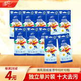 清风羽绒服清洁湿巾10片*10包 单片小包装  衣物清洁免水洗强力去油污