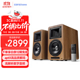 漫步者（EDIFIER）AIRPULSE A80 书架式有源音箱 蓝牙音箱 客厅音响 电视音响 胡桃木 高保真 家用 礼物2.0