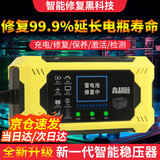 OIMG 电动车电瓶修复器亏电激活全自动稳压脉冲激活充电器电瓶饿死用 新一代修复器【延长电池寿命】