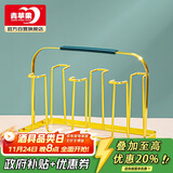 青苹果玻璃杯架子 轻奢金色水杯架 耐热茶杯置物架