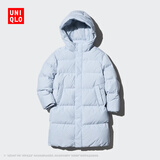 优衣库童装男童女童羽绒大衣/外套夹克保暖厚衣服473308 61 水蓝色 110