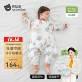 贝肽斯婴儿睡袋防惊跳夏季空调房薄款新生儿童睡袋0-3岁宝宝防踢被着凉 夏天（前6后4 20-25℃）福兔 M码15个月-2.5岁 建议身高80-95cm