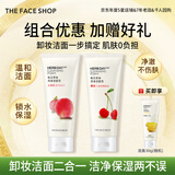 菲诗小铺（THE FACE SHOP）洗面奶女温和清洁干皮草本泡沫丰富洁面膏男双十一热门商品 樱桃+水蜜桃洁面