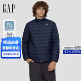 盖璞男装2025秋冬时尚logo轻薄立领羽绒服简约休闲保暖外套657225