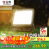 公牛（BULL）LED投光灯路灯庭院灯园林照明露营灯 IP65防水200W-3000K暖白光