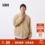 森马（Semir）夹克男冬抗静电外套摇粒绒情侣上衣109724108203