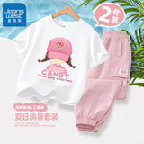 真维斯女童夏季套装2025新款儿童纯棉短袖t恤女孩夏装运动工装裤子童装 基础款纯棉短袖+防晒工装裤 01 130 【推荐45-56斤】