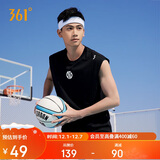 361°运动背心男春夏季健身篮球服跑步训练无袖t恤球衣652321504-2