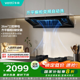 华帝（VATTI）【小飞碟金榜推荐】国家补贴顶吸抽油烟机【官方推荐搭308D灶套装】欧式变频26风量吸力自清洁 S36