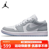 耐克NIKE男女休闲鞋乔丹AJ1小迪奥 JORDAN 1运动鞋DC0774-105白灰35.5