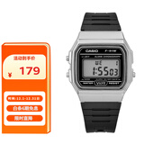 卡西欧（CASIO）手表男复古小方块运动防水学生男女f91w系列手表F-91WM-7A