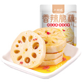 小胡鸭任选4件柠檬酸辣味无骨鸡爪去骨鸭掌多口味追剧下酒卤味休闲零食 香辣味脆藕（脆藕片）308g*1袋