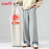 班尼路（Baleno）加绒休闲裤男冬季加厚保暖外穿男士直筒裤宽松显瘦青少年阔腿裤潮