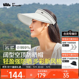 蕉下（beneunder）遮阳帽女太阳帽空顶帽防晒帽防紫外线遮脸时尚百搭UL569白