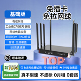 LOCOM无线路由器新型4G5G随身wifi6免拉网线移动宽带免插卡cpe全网通千兆路由器千兆穿墙王:信号增强 家用标准版【单网+8天线】