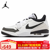 Jordan男休闲鞋乔丹AJ312熊猫配色 LEGACY 312运动鞋HV1811-101黑白44