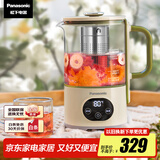 松下（Panasonic）电热水壶 便携式家用恒温烧水壶 0.6升 绿色 办公室泡茶智能养生壶NC-POH18-G