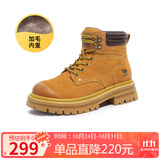 骆驼（CAMEL）【山丘】经典大黄靴户外工装马丁靴 L23W076065M 土黄（毛里） 37
