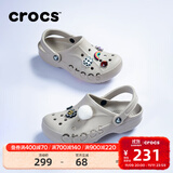卡骆驰（CROCS）洞洞鞋贝雅男鞋女鞋轻便耐磨一脚蹬拖鞋休闲鞋|10126 卵石色-2V3 36 /37(220mm)