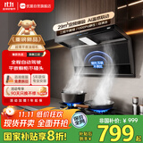 优盟（UM）顶侧双吸抽吸油烟机29风量家用变频1000Pa大吸力一级能效免拆自清洁超薄以旧换新CXW-340-UC167D