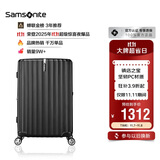 新秀丽（Samsonite）行李箱28英寸拉杆箱竖条纹大容量旅行箱包托运密码箱黑色GU9