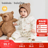巴拉巴拉童装连体衣新生儿2025新款冬装爬服加厚男女婴童衣服208425133202