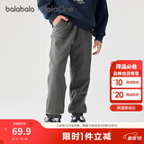 巴拉巴拉童装儿童裤子男童女童长裤2025冬加绒运动休闲束脚裤209425108204