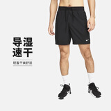 耐克（NIKE）男运动短裤 夏季7寸无内衬跑步休闲短裤速干透气DV9858-010 黑 XL