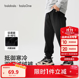 巴拉巴拉童装儿童裤子男童女童长裤2025冬加绒运动休闲束脚裤209425108204