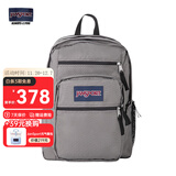 JANSPORT杰斯伯双肩包男旅行轻便背包书包女高中笔记本大学生包电脑包 47JK7H6 雾灰-隔层/侧袋