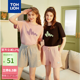 唐狮（TonLion）2025短袖T恤女半袖体恤chic宽松上衣