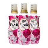 花王（KAO） FLAIR衣物柔顺剂婴儿可用衣物柔软剂日本进口衣服护理剂 520g*3瓶 甜蜜花香