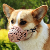 dogstory狗嘴套宠物口罩中大型犬通用防咬保护套金毛柯基泰迪 黄色 XXXL（适合60斤以上狗狗）