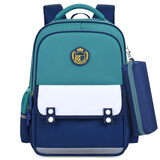 爱迪生发明家书包小学生男孩护脊儿童背包1-3-6年级英伦风减负双肩包 25127-1