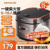 九阳（Joyoung）电饭煲家用5L大容量微压电饭锅多功能智能预约大功率土灶原釜球胆内胆柴火饭蒸饭锅4-5-8-10人 50FZ821【升级球胆大容量柴火饭】 5L