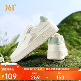 361°运动女鞋秋冬季透气开学厚底增高小白休闲板鞋子女682426611-2