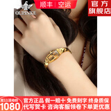 欧品客瑞士认证品牌手表女简约气质女士手表钨钢小巧石英表高档镶钻女表 3242-全金色女【进口机芯】