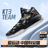 安踏KT3 team｜篮球鞋男秋冬季汤普森防滑减震男户外实战比赛运动鞋子 【KT3 team】基础黑/夜雾灰-2 46