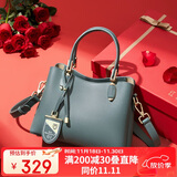 红蜻蜓包包女包牛皮斜挎单肩包手提包送妈妈女友老婆生日礼物礼盒装