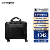 新秀丽（Samsonite）行李箱16英寸拉杆箱商务软箱前开口旅行机长箱BP0黑色登机箱