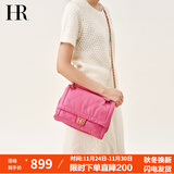 HR赫莲娜包包女包头层牛皮单肩斜挎包女菱格hobo包女生日礼物送女友