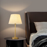 姿灯全铜台灯卧室床头灯 现代简约家用布艺温馨客厅书房美式台灯