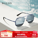 暴龙近视眼镜飞行员式近视太阳镜男款偏光墨镜司机驾驶镜TCBL8068 D70-镜框电光蓝 1.60高清偏光(建议600度内)