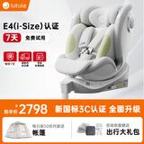 路途乐（lutule）儿童安全座椅0-7岁i-Size认证汽车椅360度途跃ultra-尊享棕野绿