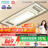 好太太（Hotata） 电动晾衣架智能自动升降晒被阳台晾衣架室外衣服架伸缩晾衣杆 D-3082T：超薄大屏+语音+奶油风