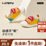 卡特兔宝宝学步鞋秋季童鞋幼儿园室内鞋女童帆布机能鞋男童布鞋X1CJ011