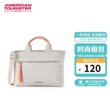 美旅箱包时尚轻商务通勤电脑包女生手提包单肩斜挎包QV5 浅褐色